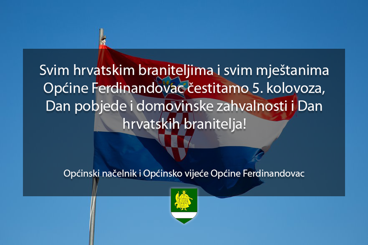 Čestitamo Dan pobjede i domovinske zahvalnosti i Dan hrvatskih branitelja