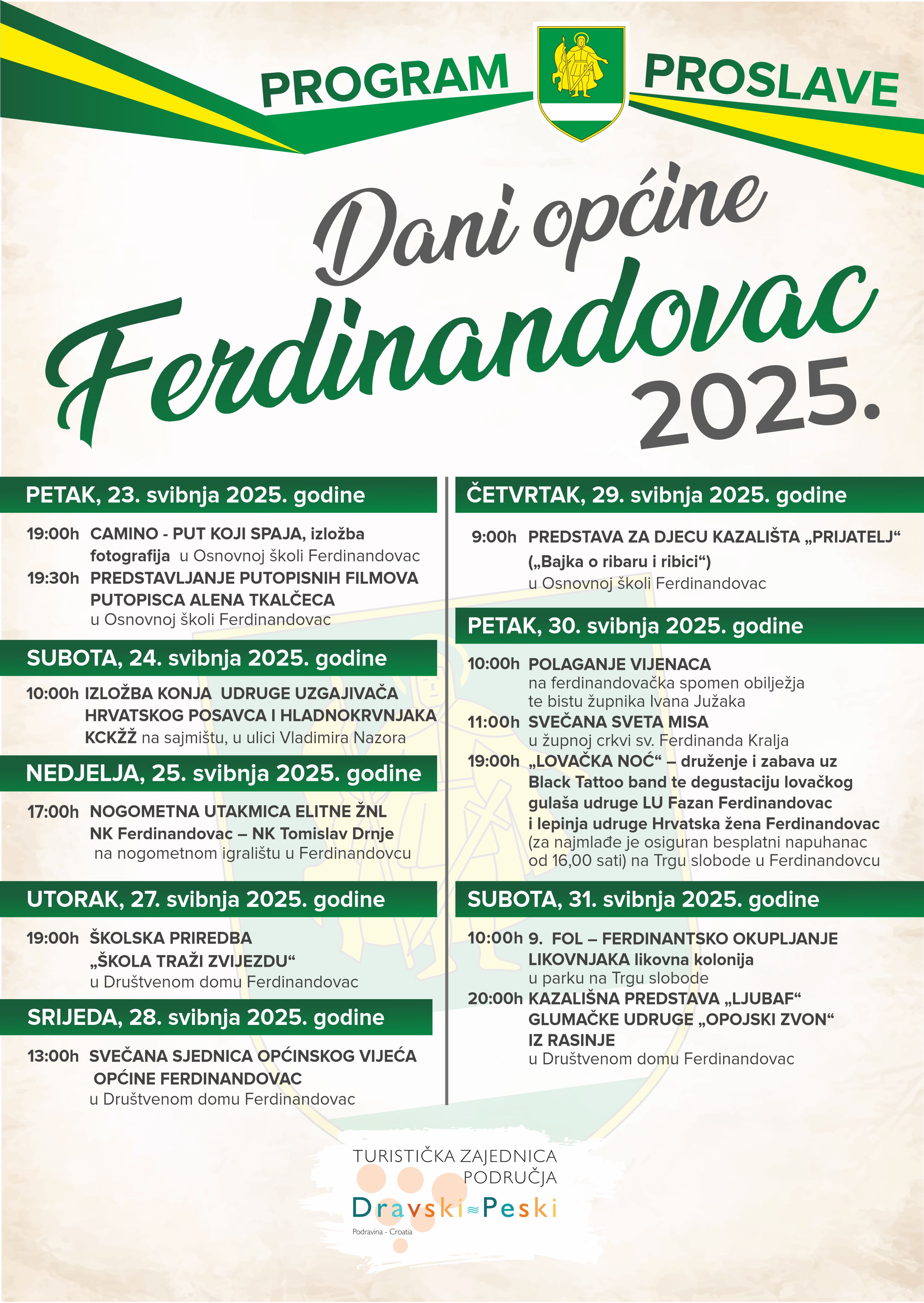 Dani opcine Ferdinandovac plakat