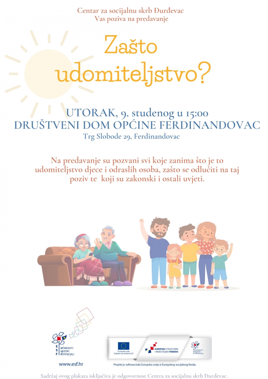 Promocija udomiteljstva plakat